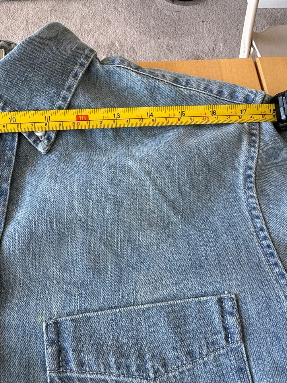 J. Crew Light Blue Denim Button-Down Shirt